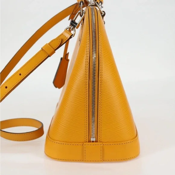 LOUIS VUITTON Epi Alma Citron PM Hand Bag Mimosa with the Matching LV strap - Picture 5 of 15